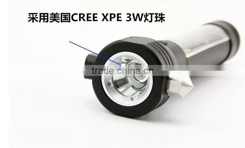 Factory wholesale multifunctional solar led flashlight