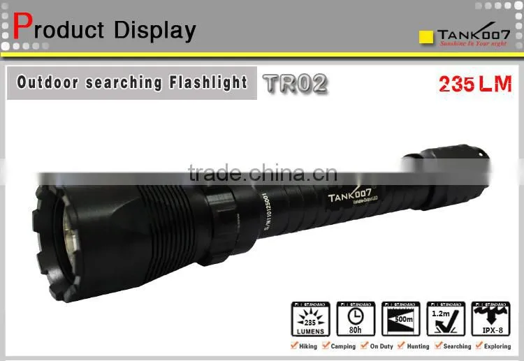 T6061 aluminum high power guidesman LED flashlight TR02