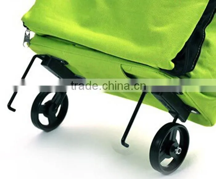 Waterproof 600D Oxford Foldable Trolley Shopping Bag Super capacity