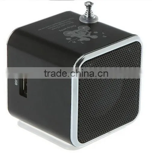 portable mini speaker radio with sd card slot made in china