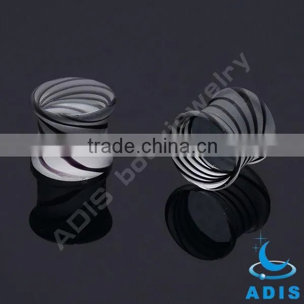Dongguan Body Jewelry 2014 New Arrival Glass Ear Plug Piercing
