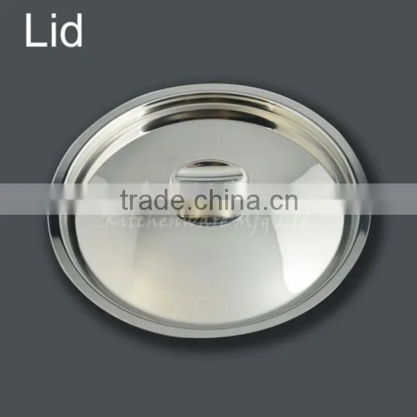 Three layer stainless steel saucepan 18/8+AL+18/0