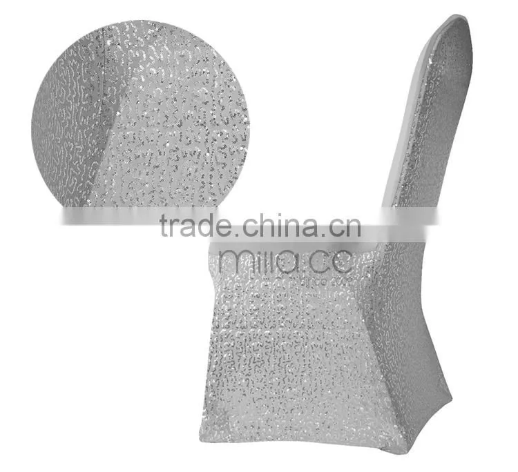 Sequin tulle chair covers wedding decoration