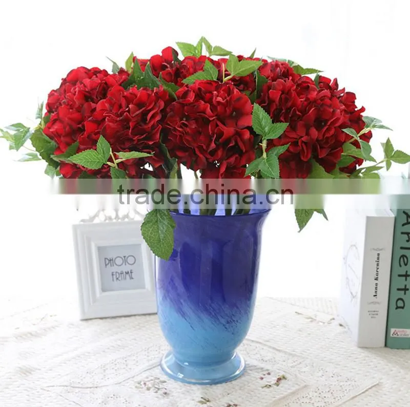 Wholesale artificial flowers cheap artificial hydrangea flower artificial wedding flowers artificial decoration silk flowers