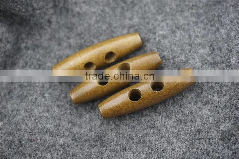 FASHION CAFE WOOD TOGGLE BUTTON FOR GARMENT ACCESSORIES