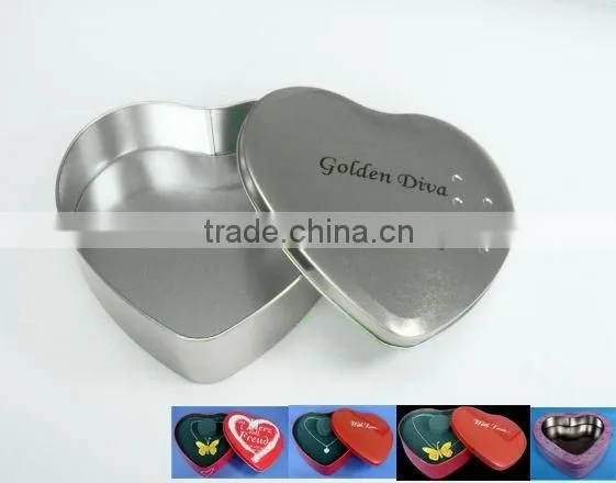 Heart Shape Chocolate Tin Box