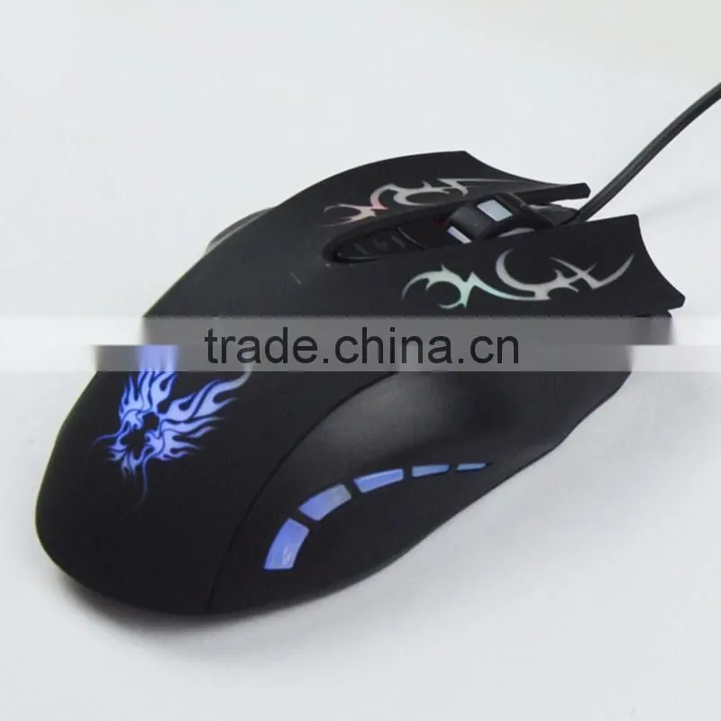 6D cool three speed control colors transform breathing lights gaming mouse