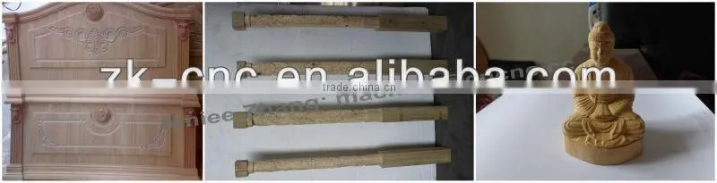 4 Spindles 4 Axis CNC Router With Moving Table Original 4 Axis NcStudio Controlling 1300*130mm ZK-1313-4