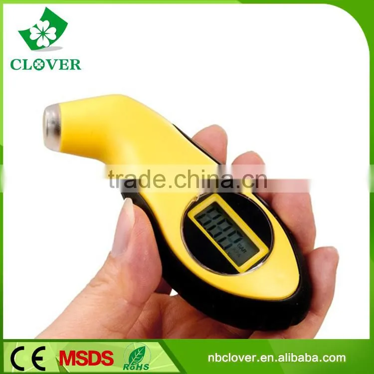 Yellow color bule backlight hot-selling auto digital tire pressure gauge
