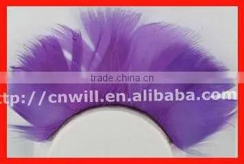 Colorful False Eyelashes Purple Long Thick False Eyelashes