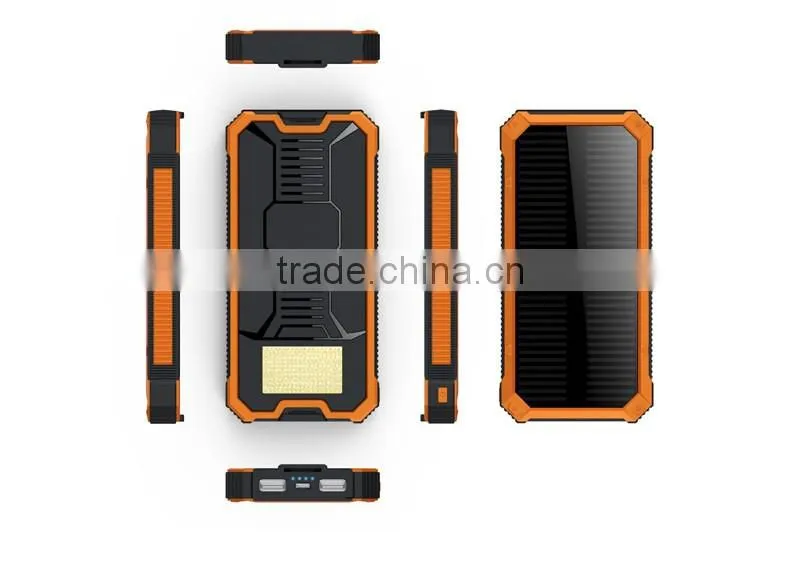 2016 new model solar power bank , universal portable solar power bank with dual output