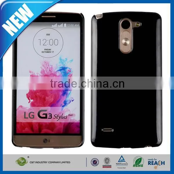 C&T 2015 newest black hard plastic case for lg g3 stylus cover
