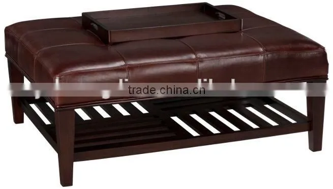 Antique leather style ottoman furniture ottoman chair YO7002