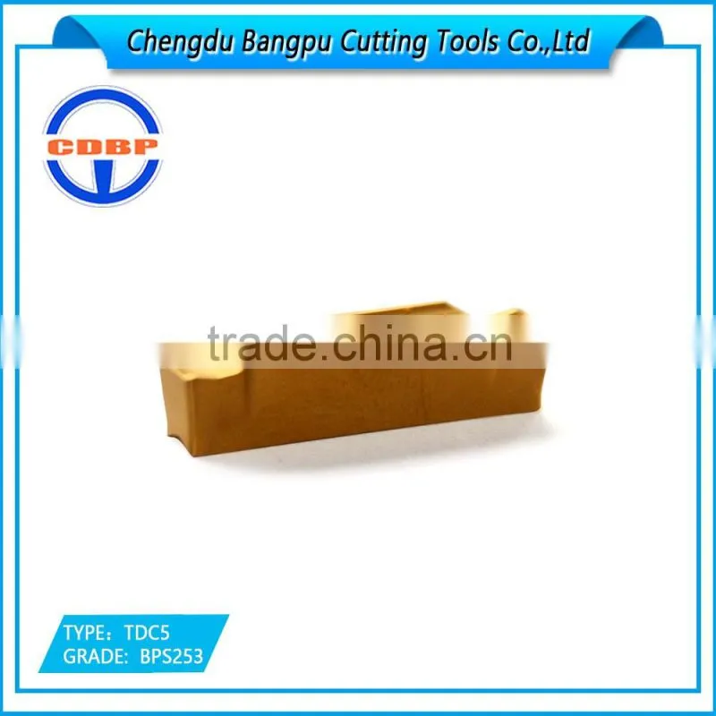 CDBP carbide insert parting and grooving processing TDC-5