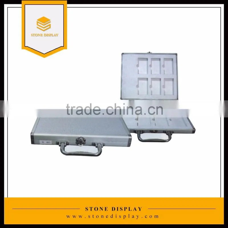 new designaluminum hard carry case ,quartz stone sample carry case