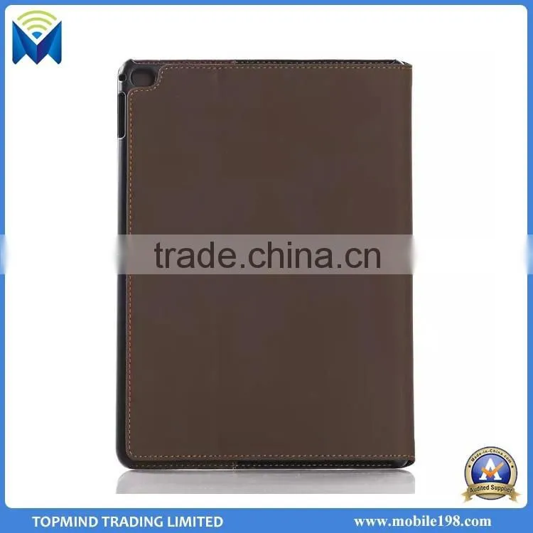Best Price Retro Style Book Style Leather Case for iPad Pro with Card Slot