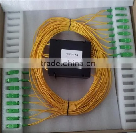 1*4 /1*8/1*16/1*32/1*64 mini tube fiber optic plc splitter ,1*4 with 1m g657A fiber optic cable splitter usd 4.5/pcs