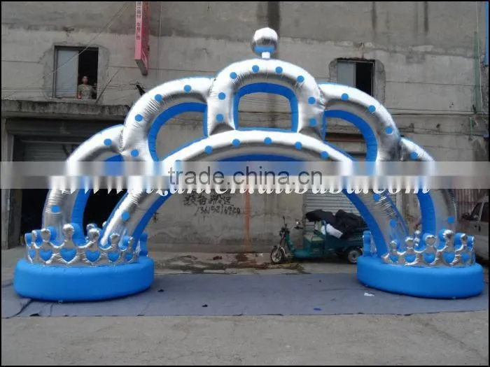 Oxford Cloth Pink Wedding Inflatable Arch/Inflatable Crown Arch