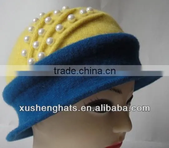 best selling lady winter knitted hat for lady