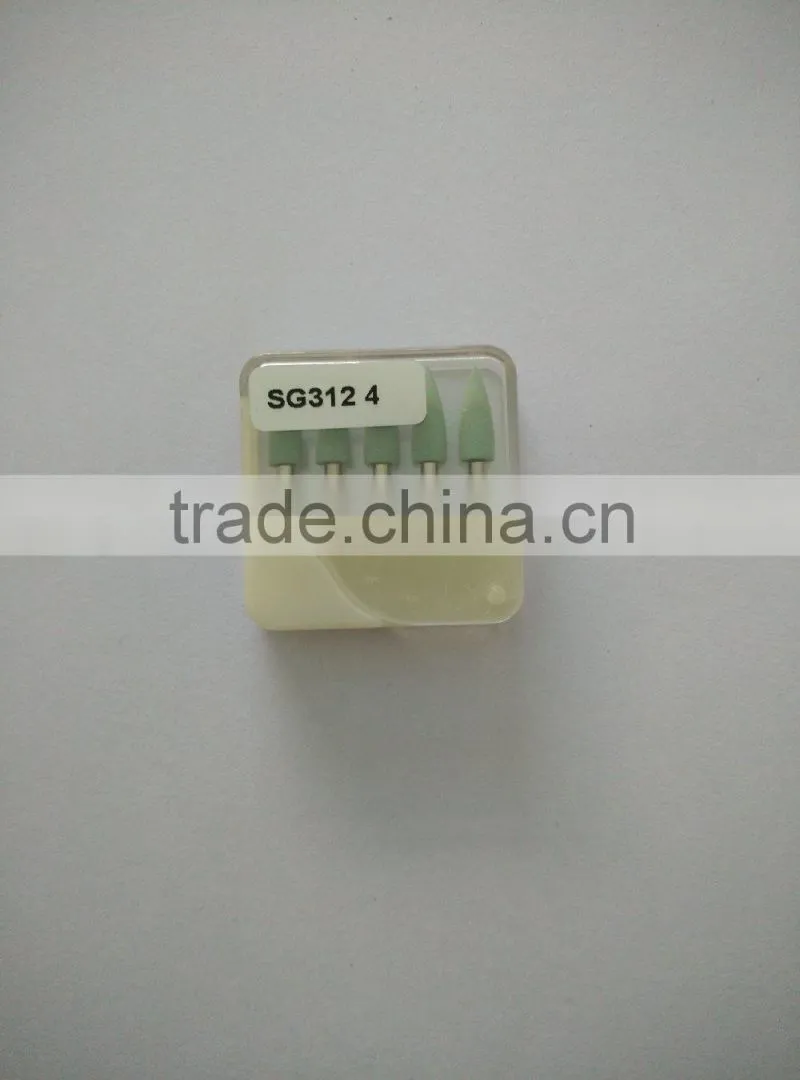 2016 Best selling SG-1/3 Silicone Polishers dental burs China Supplier