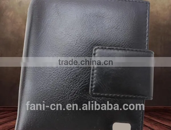 Fashional imperial genuine leather wallets for me with bifold and hinge design