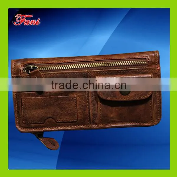 Genuine leather wallet men