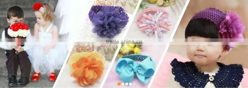 Elegant Girl Cute Bow Tie Metal Hair Comb Wrapped Ribbon Mixed Colors