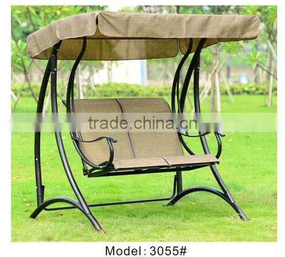 England Stripped iron frame swing chair two seat restaurant swing benches
