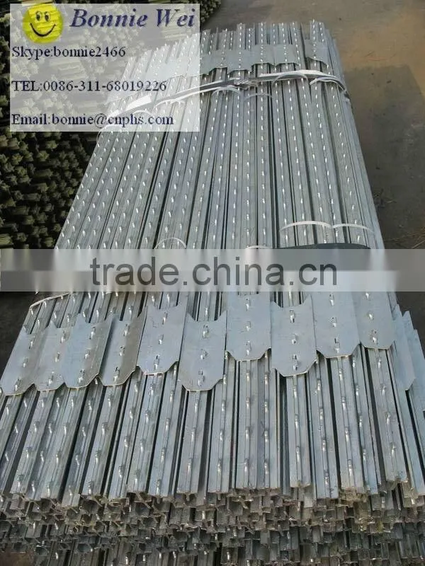 Hot dipped galvanized fence post