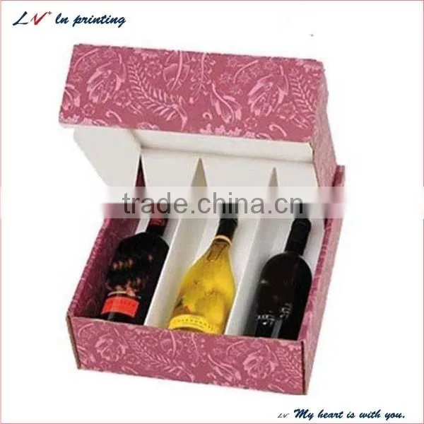 custom plain cheap paper packaging box for wine with from professional manufacture