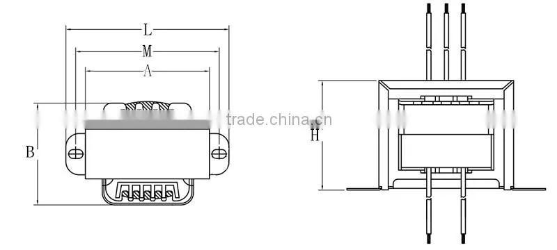 EI 400v to 230v auto step down electrical transformer