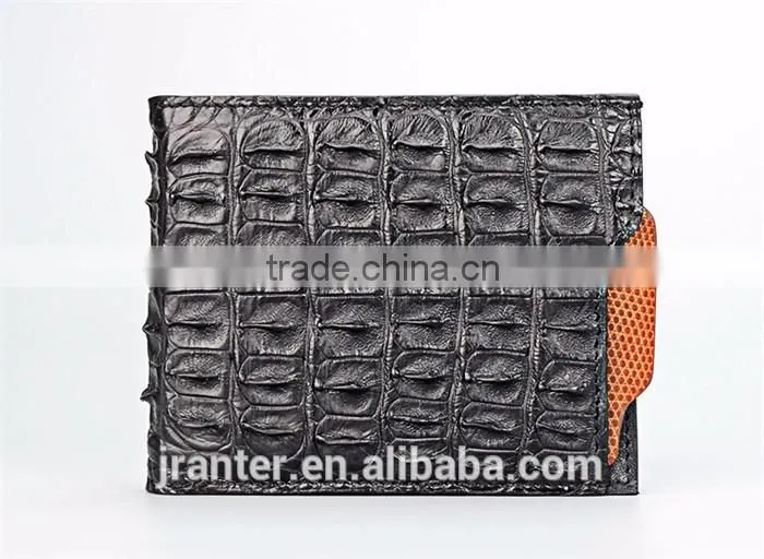 Customize Crocodile skin Men Wallet With Card Slot Driving Licence Holder Genuine Leather Wallet Manufacturer