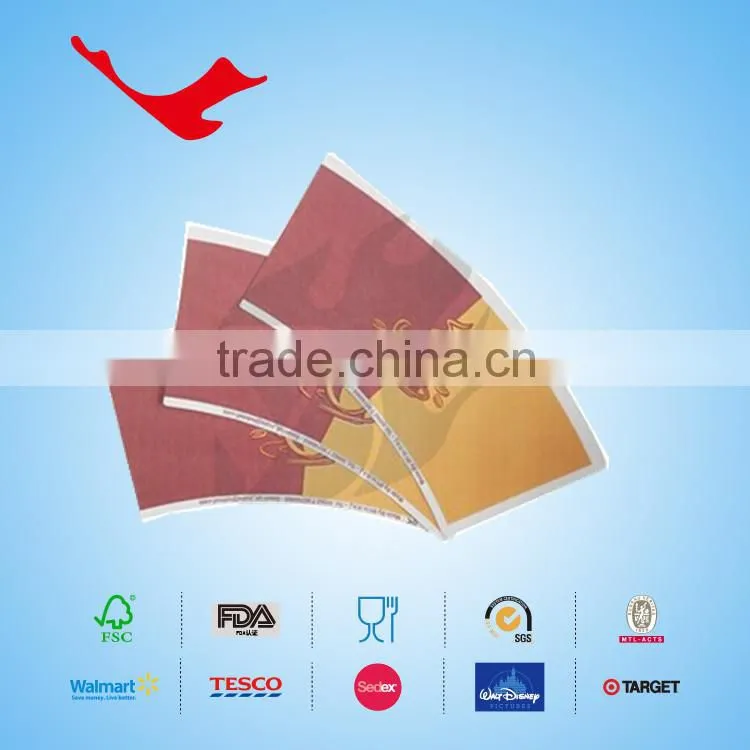 PE coated Disposable paper cup fan/sheet/piece for coffee