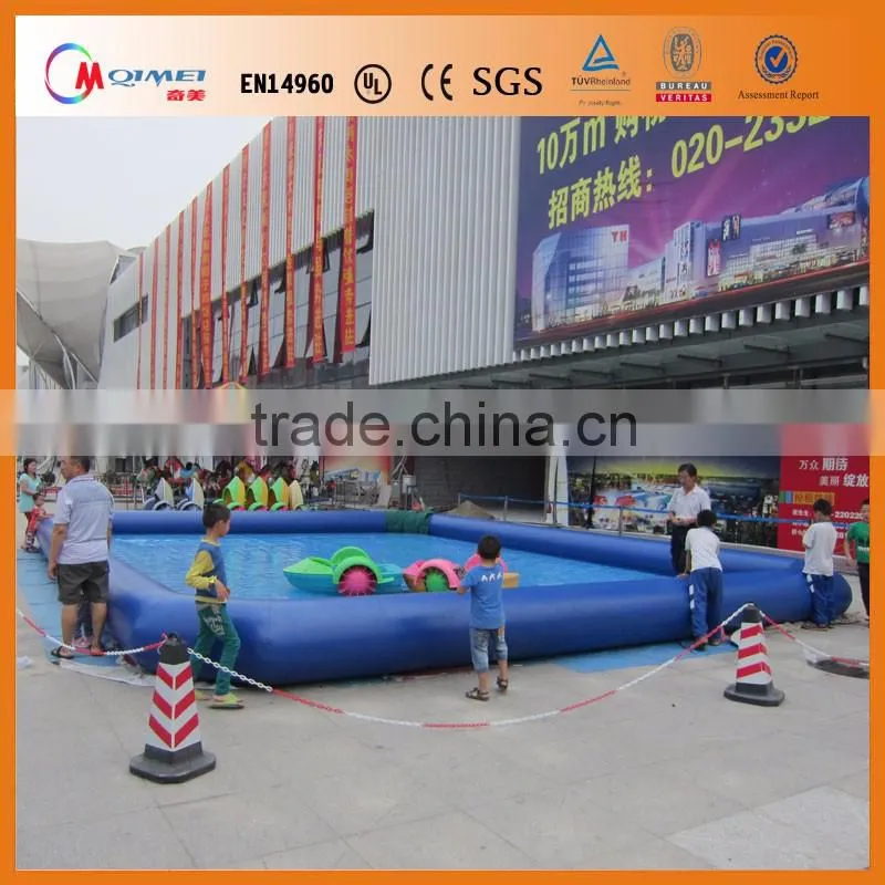 Colorful inflatable hamster ball pool