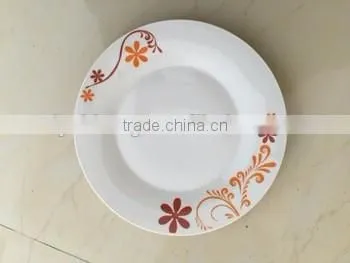 hot sell custom porcelain dish plate ,cheap ceramic flat plate,white porcelain dinner plate