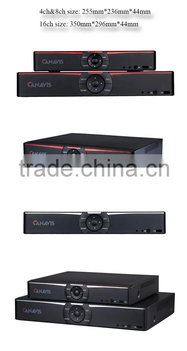 High Definition Full HD 4 channel 1080P h 264 POE NVR for CCTV Camera System IPC