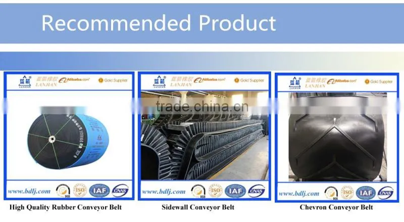NN EP CC Fabric cored Chevron Rubber Conveyor Belt for general building materials