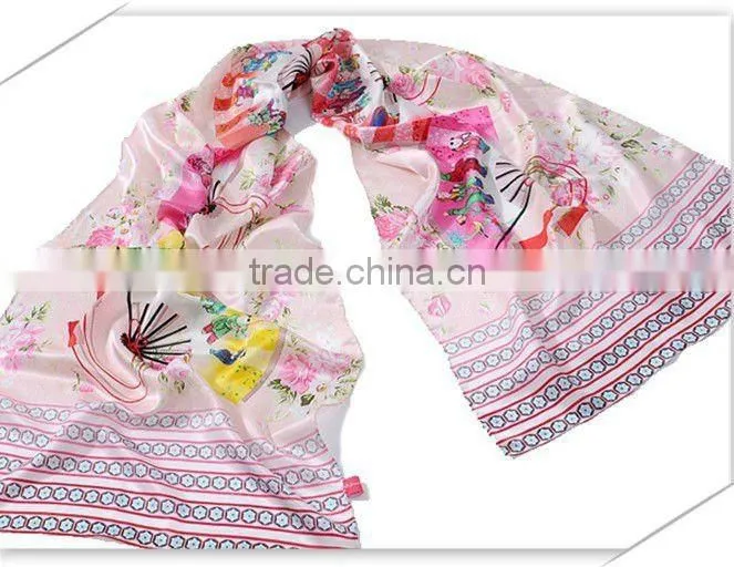 digital print silk scarf