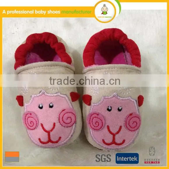 manufacturer best selling lovely animal patterns cotton fabric cheap children winter shoes