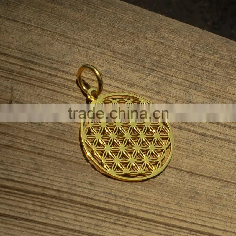 Very hotsale 20mm small flower of life pendant wholesale for bracelet