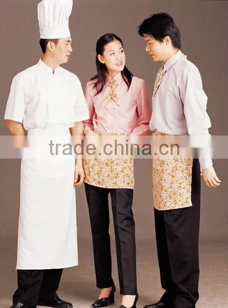 HOT selled customised 100%polyester receptionest uniform