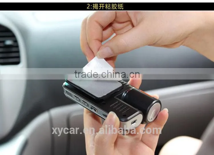 Hot sale 2.5 inch HD car DVR, Front/Rear dual lens car dvr recorder XY-9615