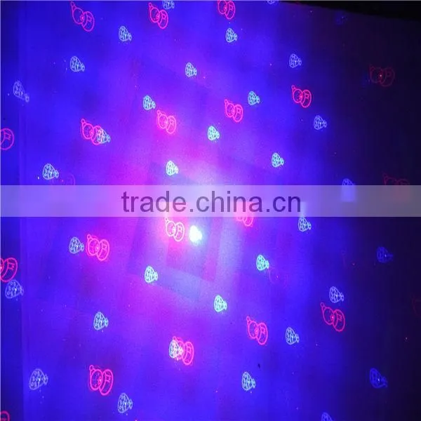Red and Blue 8 Gobo Twinkling Xmas lights