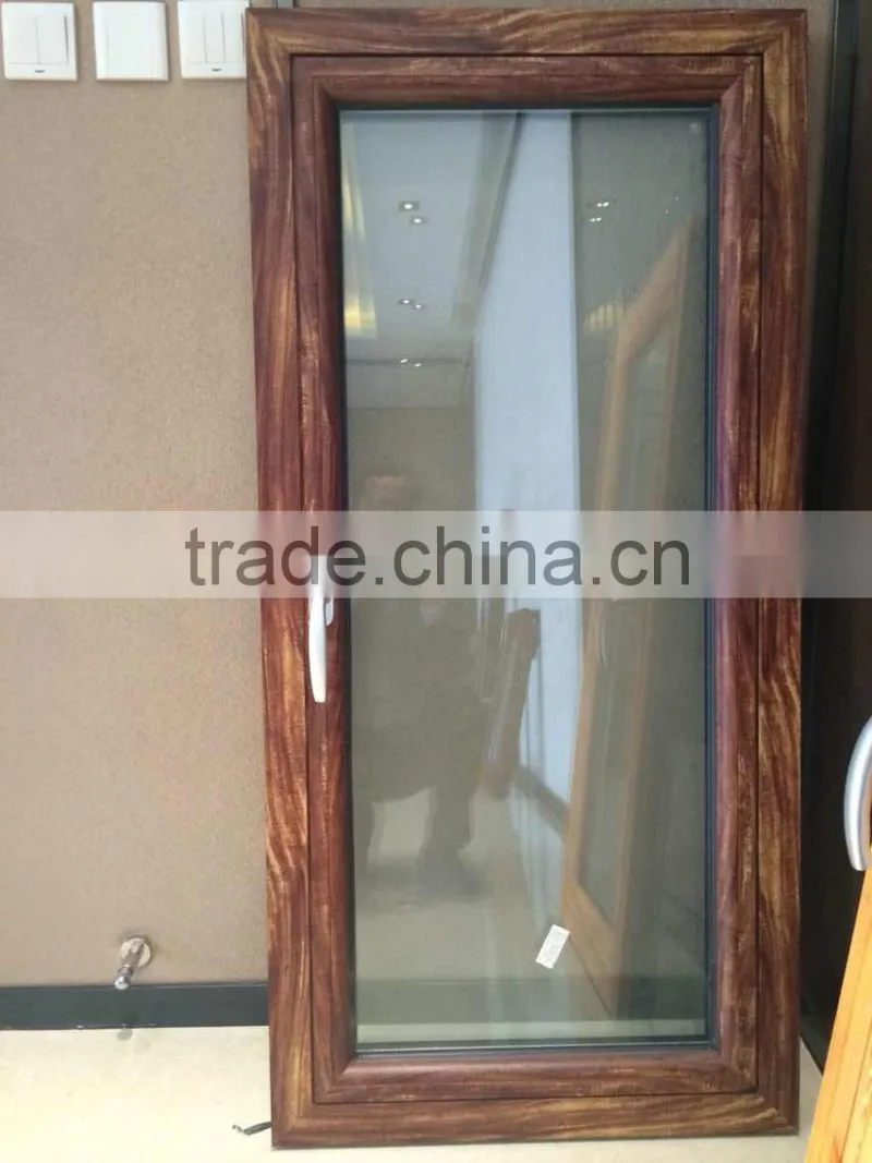 China High quality timber effect aluminium windows sliding and casement winows
