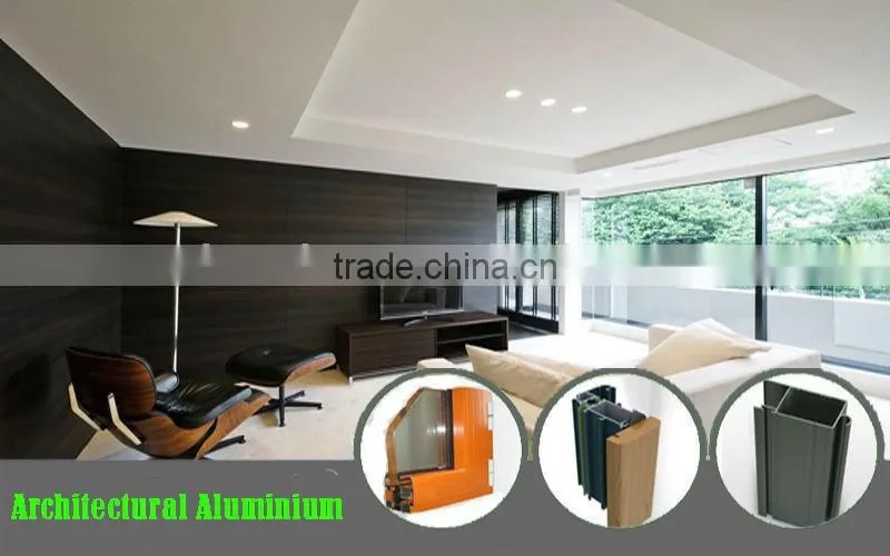 aluminum curtain wall glass wall profiles with thermal break effect