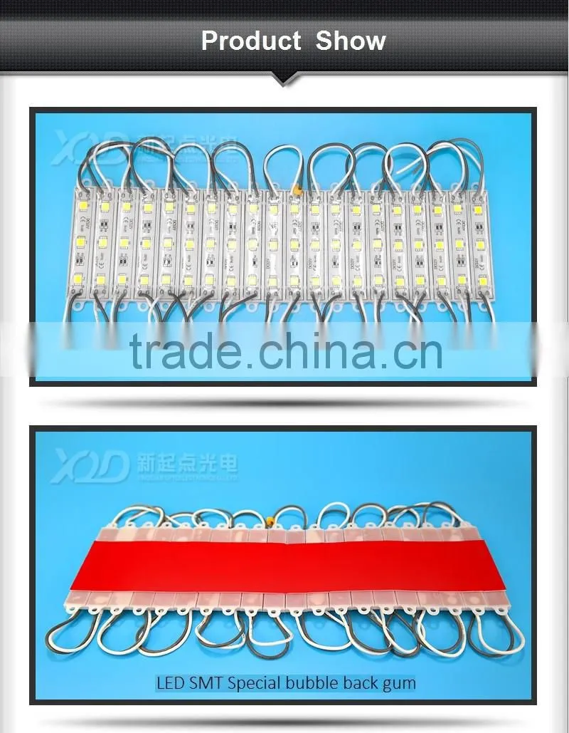 led lighting factory 12v smd5050 ip65 3 leds waterproof module