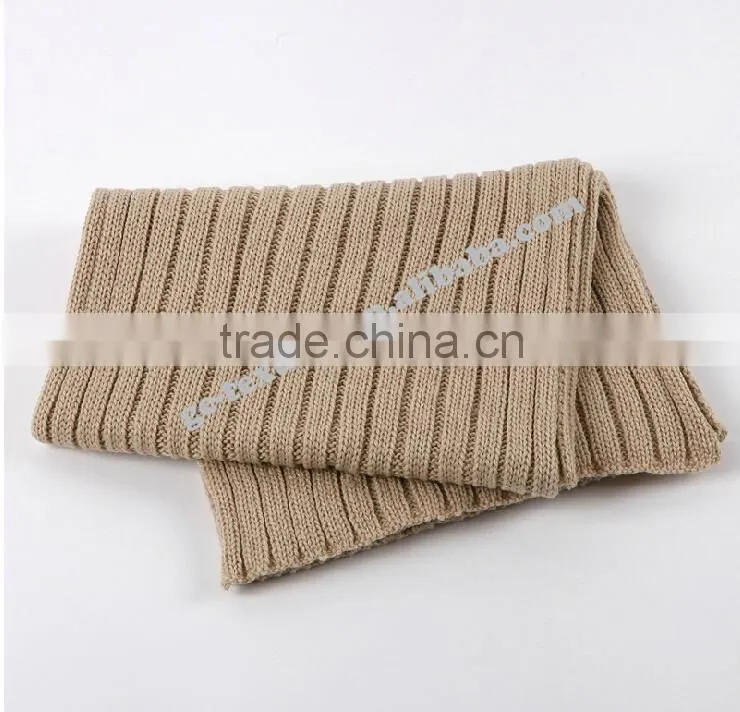 100% acrylic solid color soft scarf in single layer