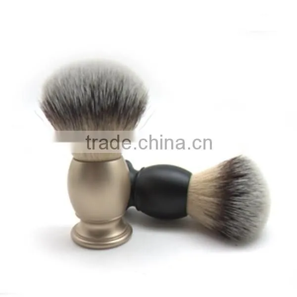 Perfect holy black shaving brush, custom logo metal shaving brush in black hair