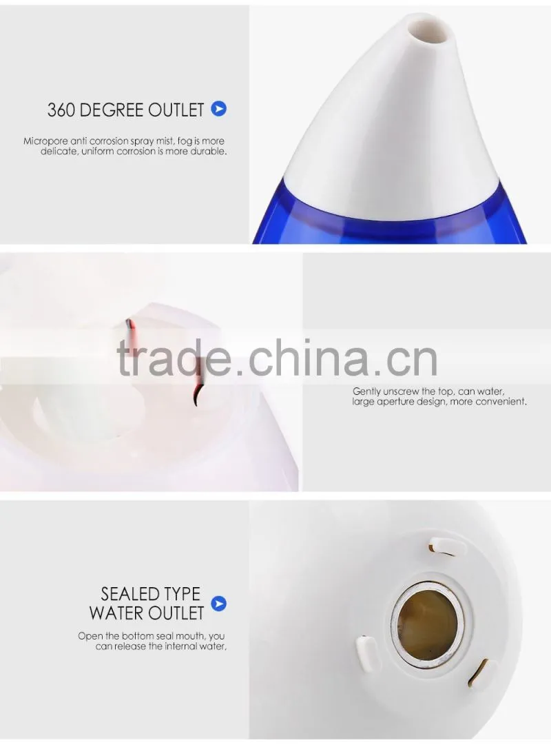 Household humidifier ultrasonic Cool Mist ionizer anion air cleaner for House Office Baby Kids Pet Smoke Dust Formaldehyde