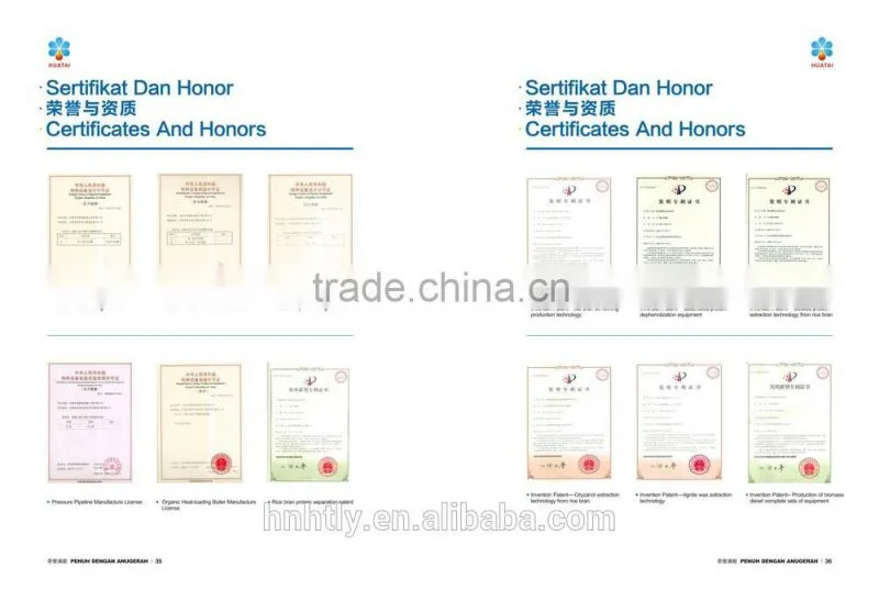China Huatai advanced technology production of biodiesel from palm oil